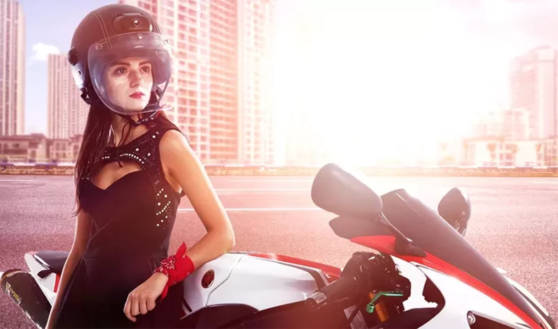 Casque Airwheel C6 Carbone ou Cuir avec Caméra , Bluetooth et Wifi - Image 2